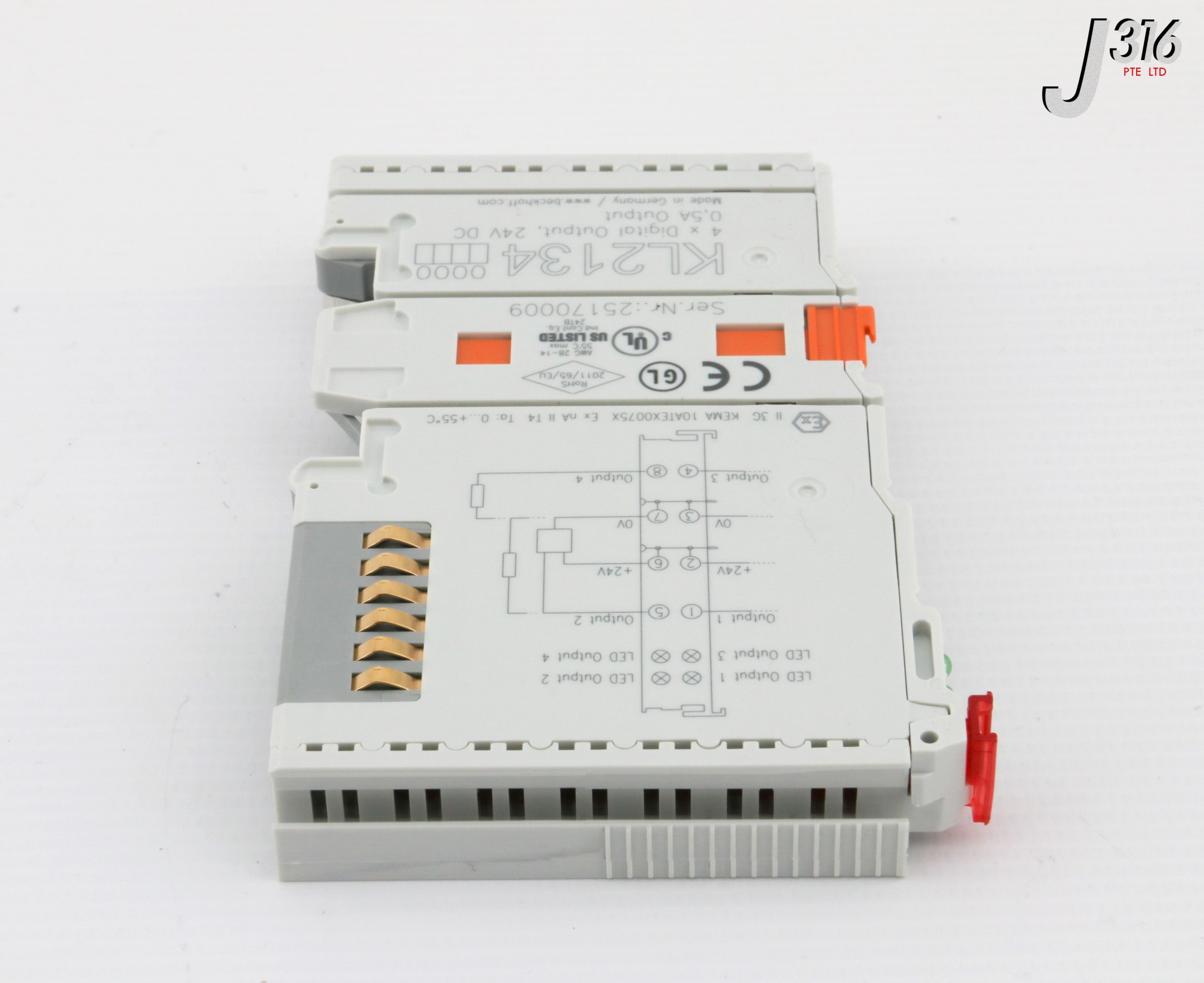 31338 BECKHOFF BUS TERMINAL, 4-CHANNEL DIGITAL OUTPUT (NEW) KL2134 ...